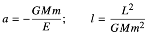 formule dinamiche per semiasse maggiore e semilato retto